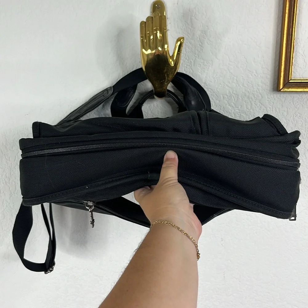 Tumi Alpha Ballistic Black Expandable Large Dual Handle Breifcase Shoulder Strap
